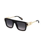 Just Cavalli Svart Blank Solglasögon Rök Gradient Linser Black, Dam