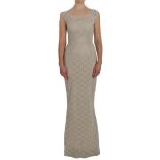 Dolce & Gabbana Maxi Dresses Gray, Dam