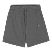 Maison Kitsuné Fox Head Patch Oversize Jog Shorts Gray, Herr