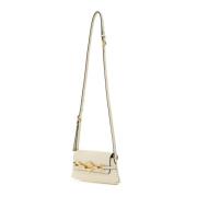 Jimmy Choo Ödla Tryck Diamant Axelväska Beige, Dam