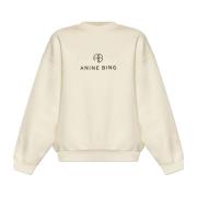 Anine Bing Sweatshirt med logotyp Beige, Dam