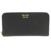 Prada Vintage Pre-owned Laeder plnbcker Black, Dam