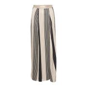 Soaked in Luxury Maxi Kjol Svart Sandshell Stripe Multicolor, Dam