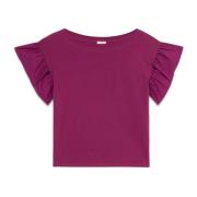 Oltre T-shirt med korta vingärmar Purple, Dam