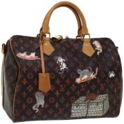 Louis Vuitton Vintage Pre-owned Canvas louis-vuitton-vskor Brown, Dam