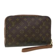 Louis Vuitton Vintage Pre-owned Canvas kuvertvskor Brown, Dam