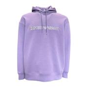 Emporio Armani Lila huvtröja med logobokstäver Purple, Herr