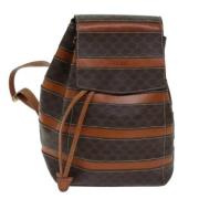 Celine Vintage Pre-owned Laeder ryggsckar Brown, Dam