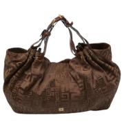 Givenchy Pre-owned Pre-owned Canvas handvskor Brown, Dam