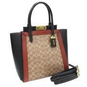 Coach Pre-owned Pre-owned Canvas handvskor Multicolor, Dam