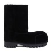 Balenciaga Svart Päls Låg Boot Black, Herr