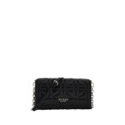 Guess Svart Axelväska Elegant Modernt Stilfullt Black, Dam