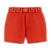 Versace Röda Badshorts Red, Herr