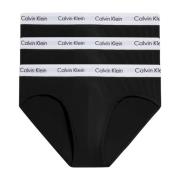 Calvin Klein Svarta Herr Briefs Set Logoed Elastisk Black, Herr