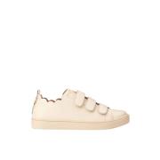 Maison Toufet Handgjord Läderkorg Sneaker Beige, Dam