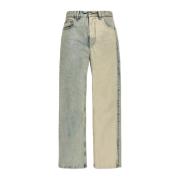 MM6 Maison Margiela Jeans med MM6 Maison Margiela logo Blue, Dam