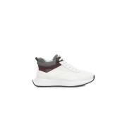 Cerruti 1881 Vita Läder Platform Sneakers Logodetalj White, Dam