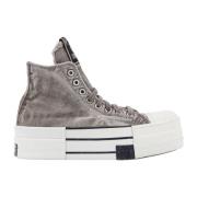 Converse Högtop Sneakers med Logo Patch Gray, Herr