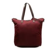 Prada Vintage Pre-owned Tyg prada-vskor Red, Dam