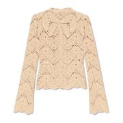 By Malene Birger Virkad tröja Gwenevere Beige, Dam