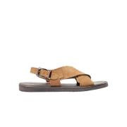 Scarosso Italienska Handgjorda Sandaler Beige, Herr