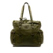 Gucci Vintage Pre-owned Laeder totevskor Green, Dam