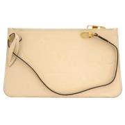 Louis Vuitton Vintage Pre-owned Canvas axelremsvskor Beige, Dam