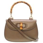 Gucci Vintage Pre-owned Tyg gucci-vskor Brown, Dam