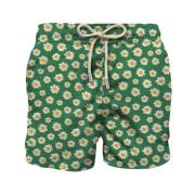 MC2 Saint Barth Mäns Strand Shorts Micro Mönster Multicolor, Herr