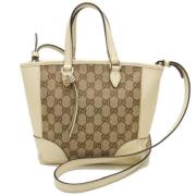 Gucci Vintage Pre-owned Canvas handvskor Beige, Dam