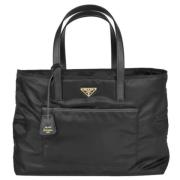 Prada Vintage Pre-owned Tyg prada-vskor Black, Dam