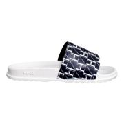 Hugo Boss Flip Flops Sliders White, Dam