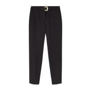 Versace Straight Trousers Black, Dam