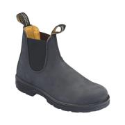 Blundstone Svarta Chelsea-stövlar i läder Black, Unisex