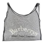 Burberry Vintage Pre-owned Polyester axelremsvskor Gray, Dam