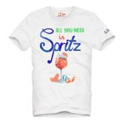 MC2 Saint Barth Klassisk Bomull T-shirt White, Herr