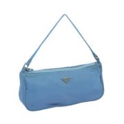 Prada Vintage Pre-owned Nylon prada-vskor Blue, Dam