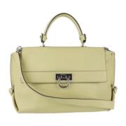 Salvatore Ferragamo Pre-owned Pre-owned Tyg handvskor Beige, Dam