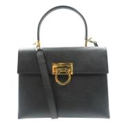 Salvatore Ferragamo Pre-owned Pre-owned Tyg handvskor Black, Dam