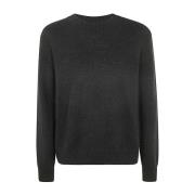 Tom Ford Svart Alpaca Blend Crew Neck Sweater Black, Herr