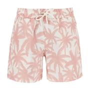 Palm Angels Palm Tree Print Bermuda Shorts Multicolor, Herr