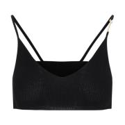 Jacquemus Svart Bandeau Pralu Top Black, Dam