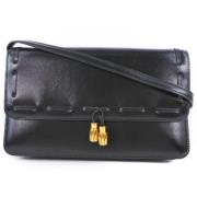 Hermès Vintage Pre-owned Tyg axelremsvskor Black, Dam