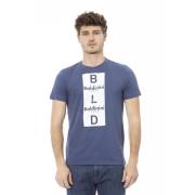 Baldinini Blå Bomull Trendig T-shirt Blue, Herr