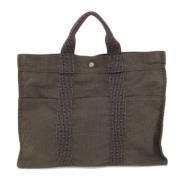 Hermès Vintage Pre-owned Tyg totevskor Gray, Dam