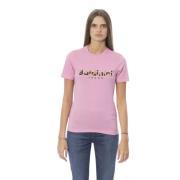 Baldinini Trendiga Rosa Bomullstoppar T-shirt Pink, Dam