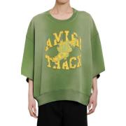 Amiri Vintage Track Cut Off Crewneck Green, Herr