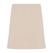 Theory Nude A-Line Mini Skirt Beige, Dam