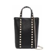 Valentino Garavani Svart Studded Toteväska Black, Dam