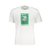 Bikkembergs Kortärmad T-shirt med Logotryck White, Herr